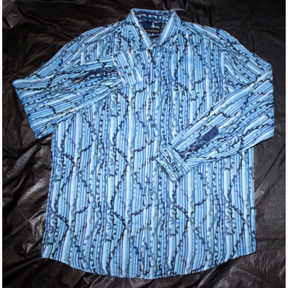 Jhane Barnes Other - Jhane Barnes Mens Long Sleeve Button Front Shirt S
